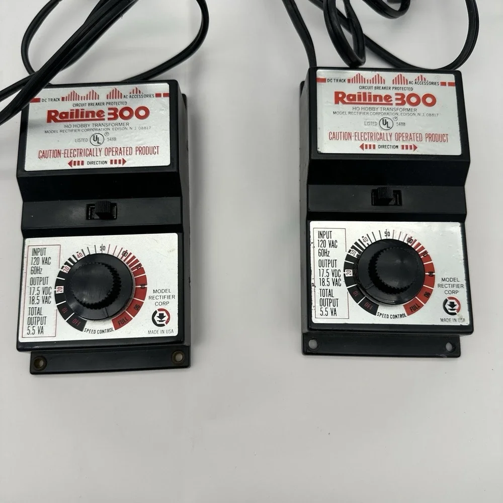 RAILINE 300 POWERPACK HOBBY TRANSFORMER Set Of 2
